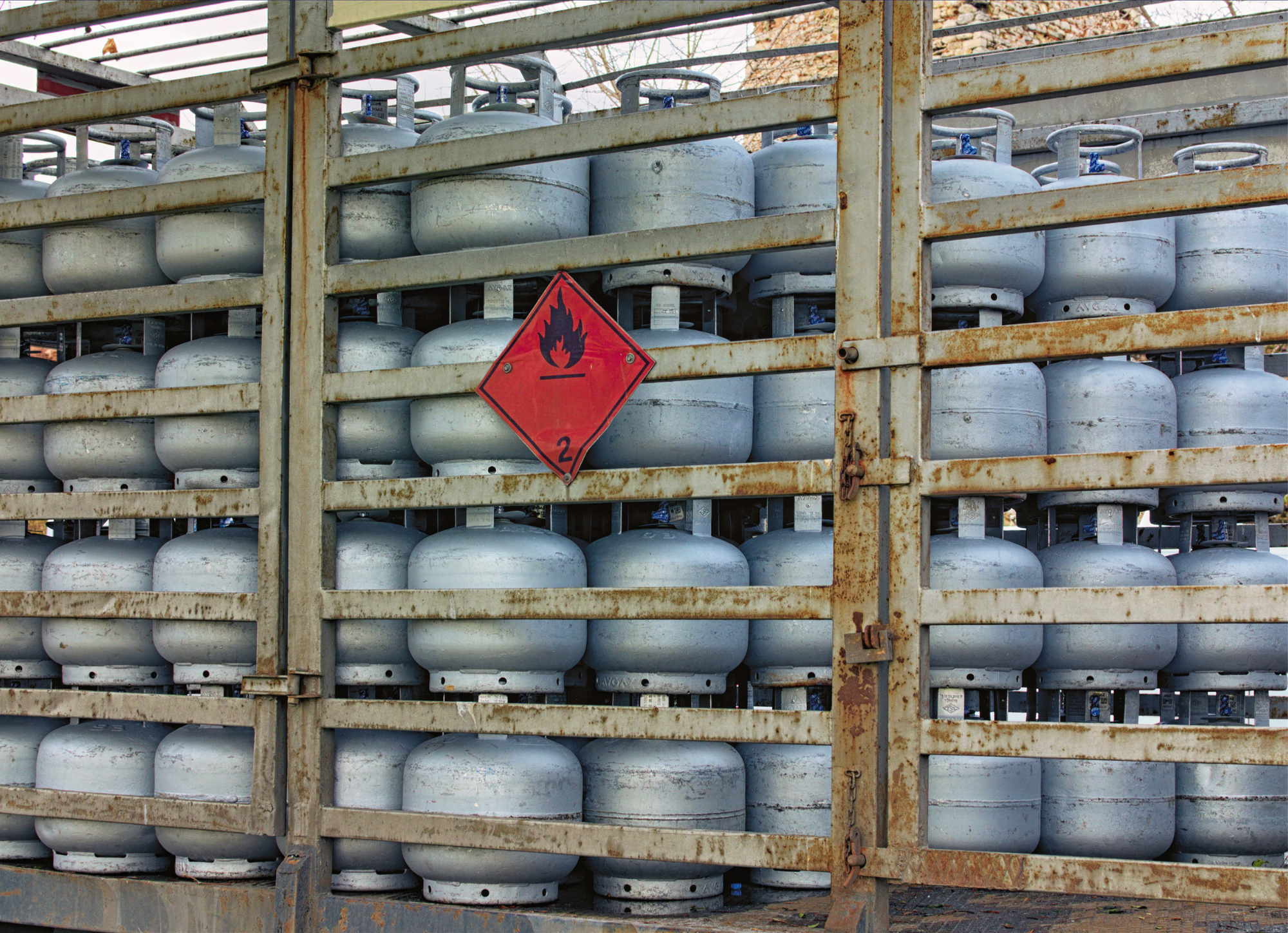 Betrieblicher Brandschutz Lagerung Gasflaschen