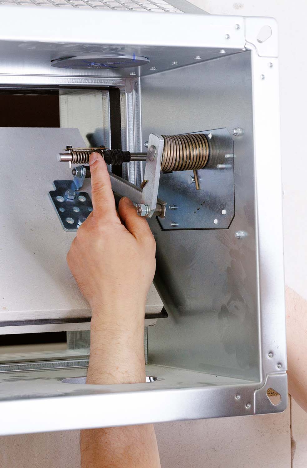 Brandschutzklappen Funktion mit Schmelzlot-CWS Fire Safety