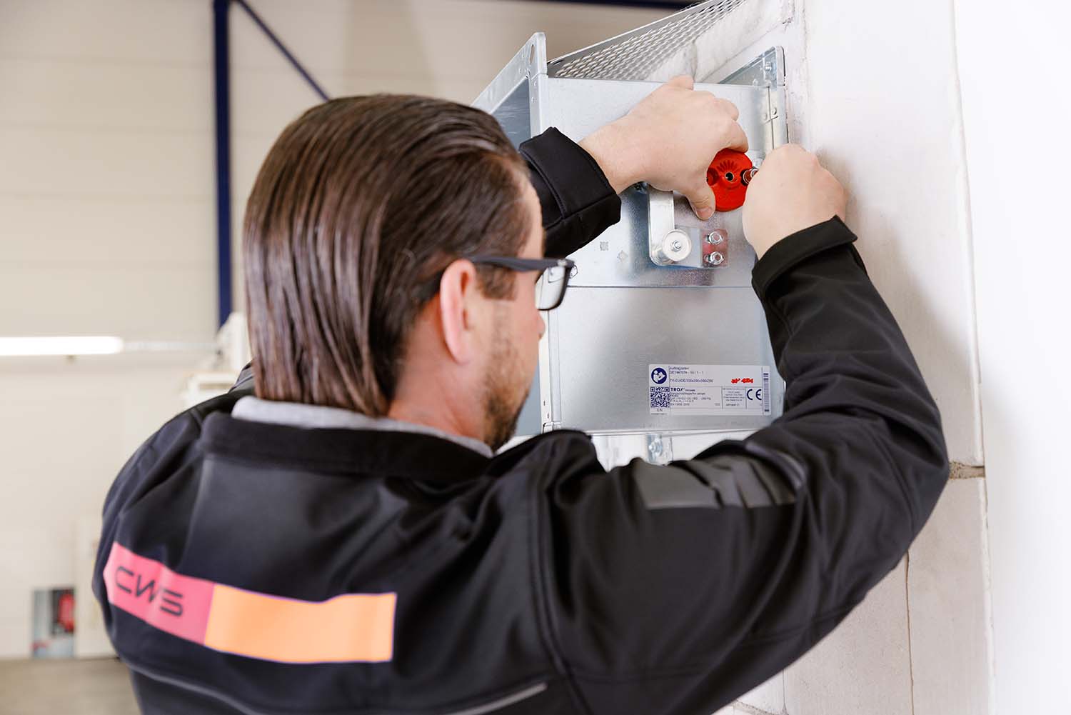 Brandschutzklappen in der Praxis-Brandschutzklappe Schmelzlot-Motor-Kaltrauchsperre-CWS