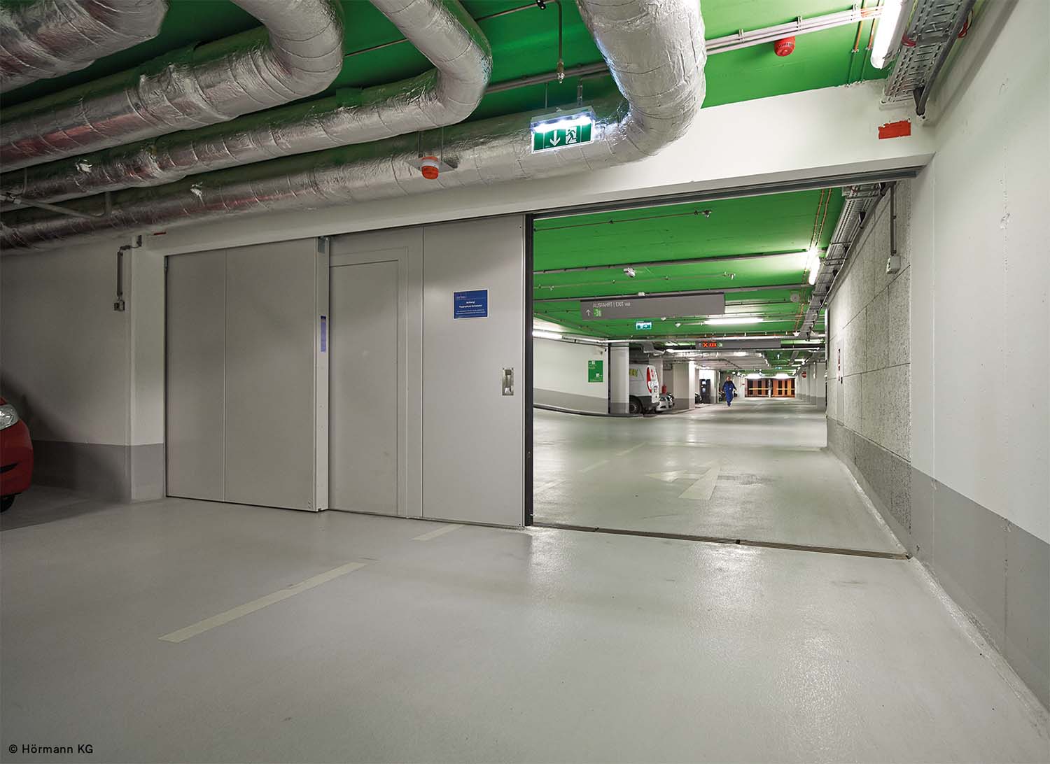 Brandschutzschiebetor-Tiefgarage-CWS Fire Safety