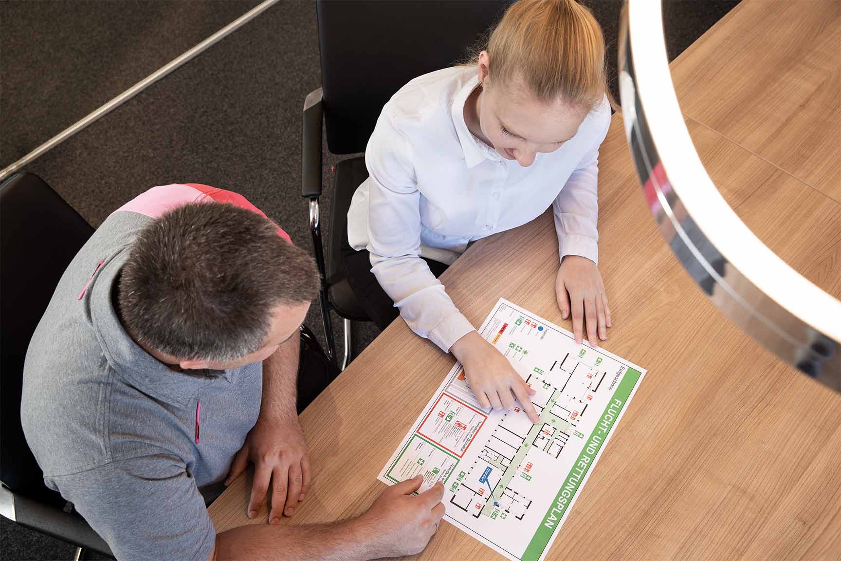 Fluchtplan Erstellung und Aktualisierung durch CWS